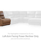 DeepWakes Reclining Sectional with Storage Console