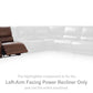 DeepWakes Power Reclining Sectional with Chaise