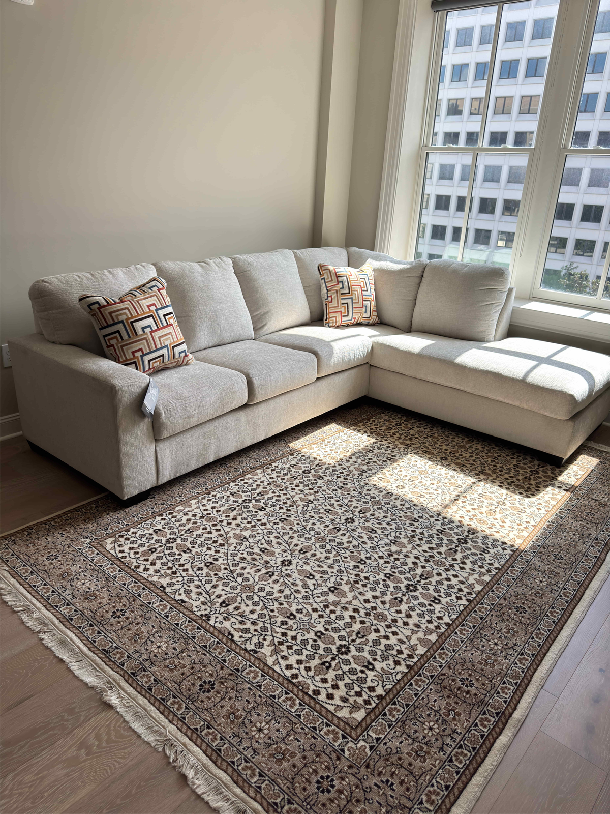 Avery 2-Piece Sectional with Chaise in a customer’s home