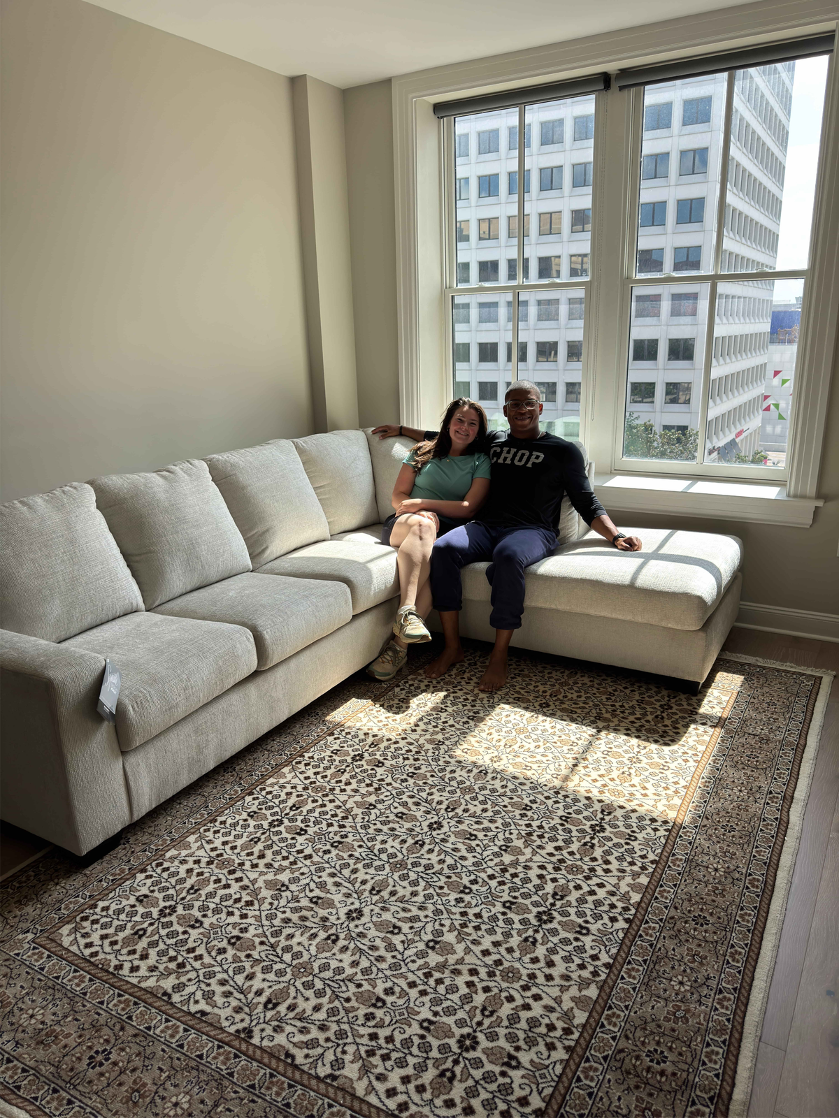 Avery 2-Piece Sectional with Chaise in a customer’s home