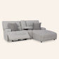 Acklen Place 2-Piece Power Reclining Sectional with right-arm facing chaise and console, recliner open