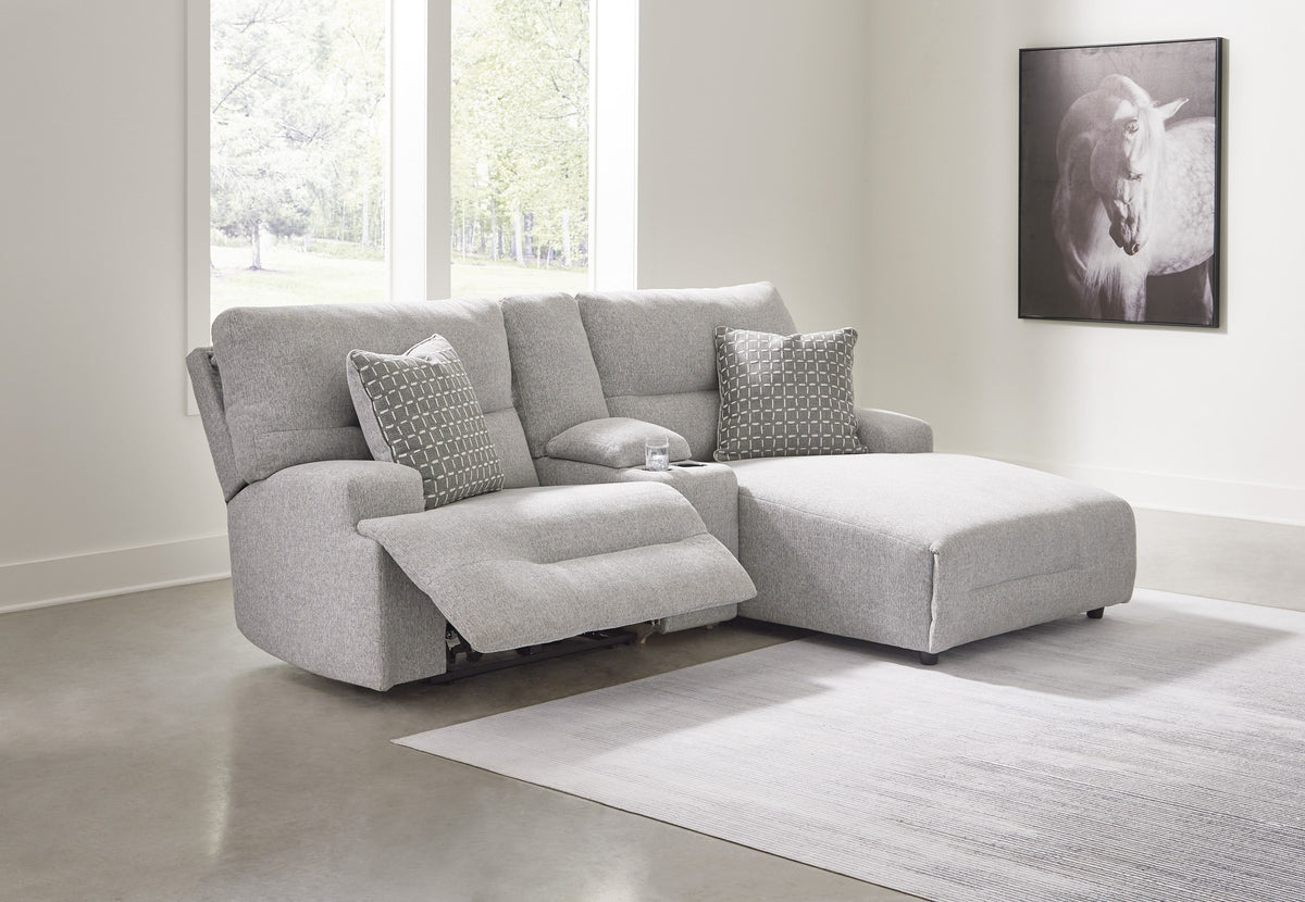 Acklen Place 2-Piece Sectional with chaise and console in a living room