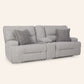 Acklen Place 2-Piece Power Reclining Loveseat with Console, angled view