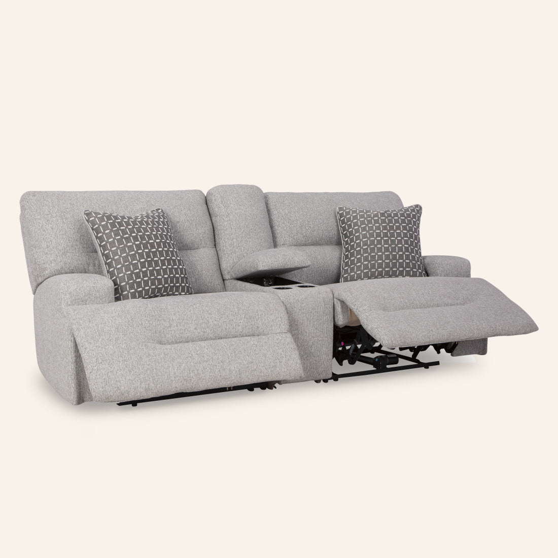 Acklen Place 2-Piece Power Reclining Loveseat with Console, recliner open