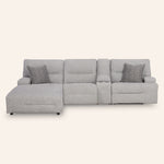Acklen Place 3-Piece Power Reclining Sectional with left-arm facing chaise and console