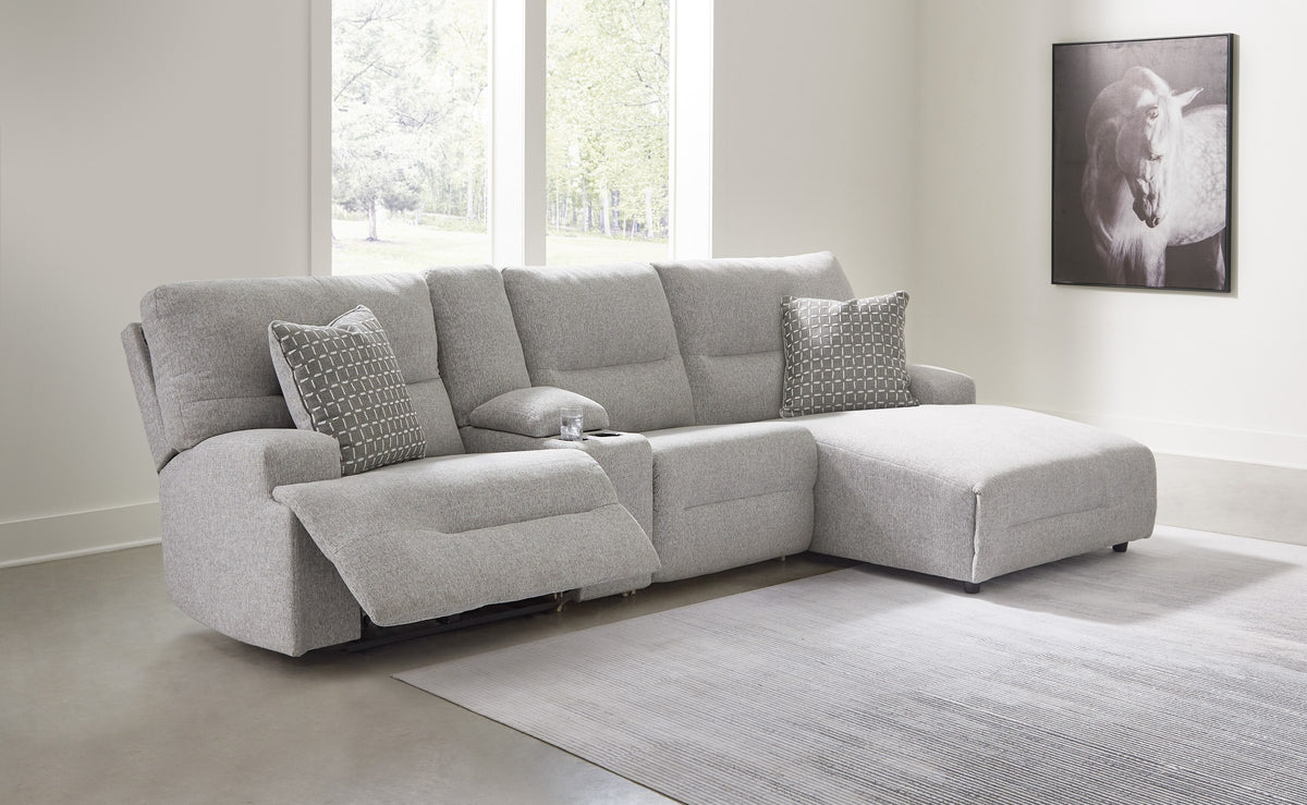 Acklen Place 3-Piece Sectional with chaise and console in a living room