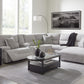 Acklen Place 5-Piece Sectional with chaise and console, styled living room