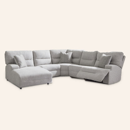 Acklen Place 5-Piece Power Reclining Sectional with left-arm facing chaise