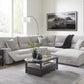 Acklen Place 5-Piece Sectional with chaise, styled living room