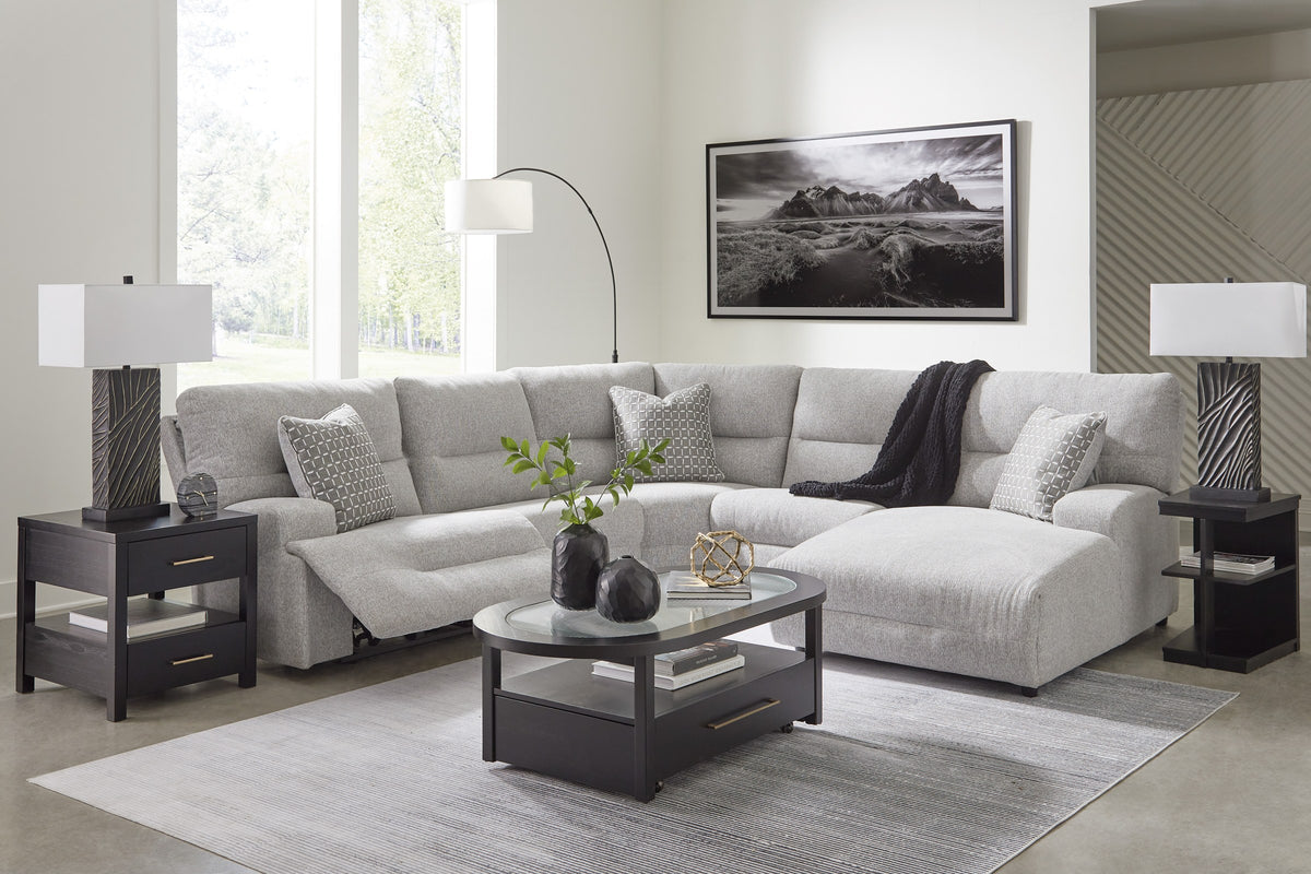 Acklen Place 5-Piece Sectional with chaise, styled living room