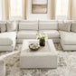 Alcott 4-Piece Double Chaise Sectional w/ Oversized Ottoman