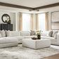 Alcott 6-Piece Sectional with Chaise + Oversized Ottoman