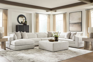 Alcott 6-Piece Sectional with Chaise + Oversized Ottoman