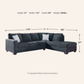 Altari Sleeper Sectional with Chaise