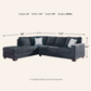 Altari Sleeper Sectional with Chaise