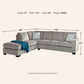 Altari Sleeper Sectional with Chaise