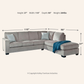 Altari Sleeper Sectional with Chaise