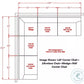 Siena Linen 5 Piece Sectional