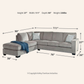 Ashford 2-Piece Sectional with Chaise