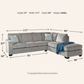 Ashford 2-Piece Sectional with Chaise