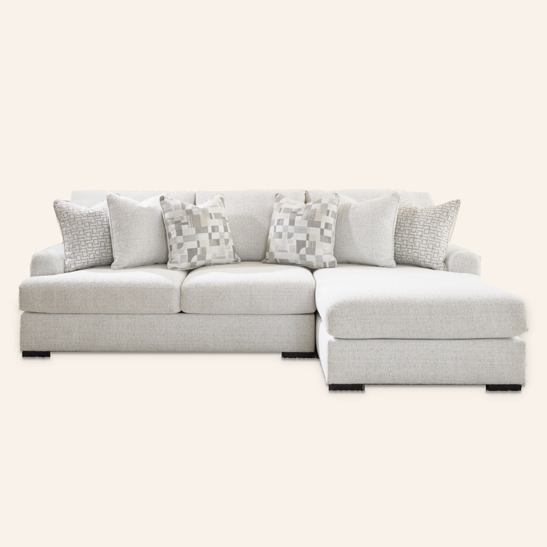 Branchwood 2-Piece Sectional with Chaise, right-arm facing chaise
