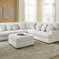 Branchwood 3-Piece Sectional with oversized ottoman in a living room