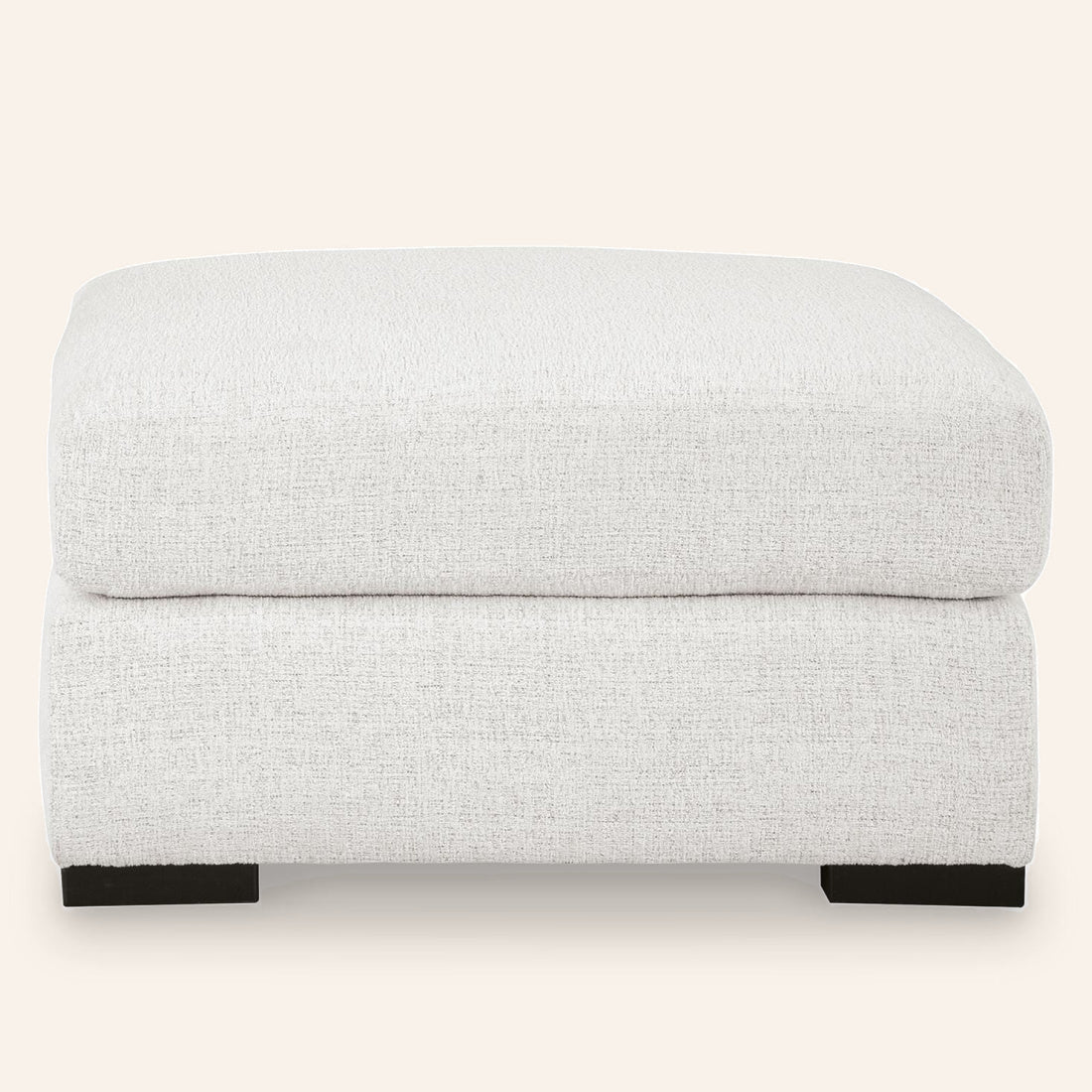 Branchwood oversized accent ottoman, front view