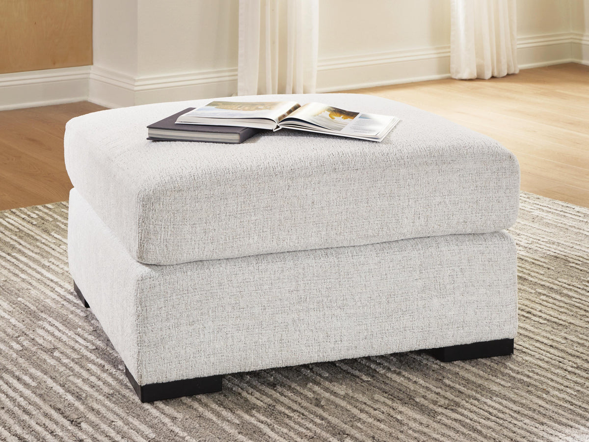 Branchwood oversized accent ottoman in a living room