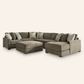 Pleasant Ridge 6-Piece Sectional with Chaise + Storage Ottoman