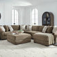 Pleasant Ridge 6-Piece Sectional with Chaise + Storage Ottoman