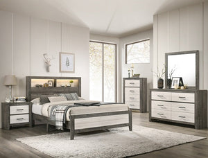 Crown Mark Furniture Rhett Dresser Mirror in Gray image