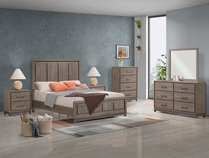 Crown Mark Furniture River 6 Drawer Dresser in Brown image