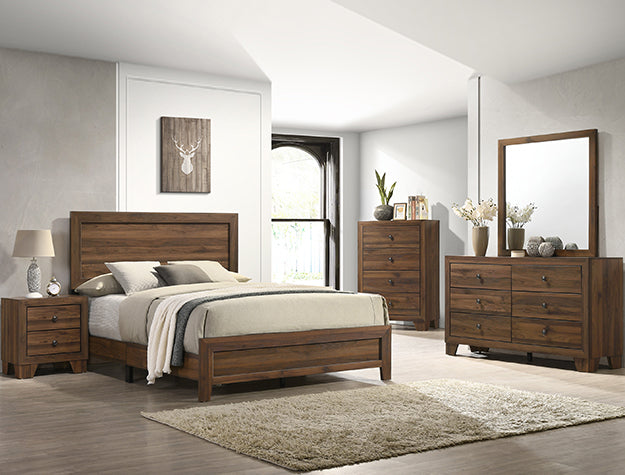 Crown Mark Millie Dresser in Brown Cherry image