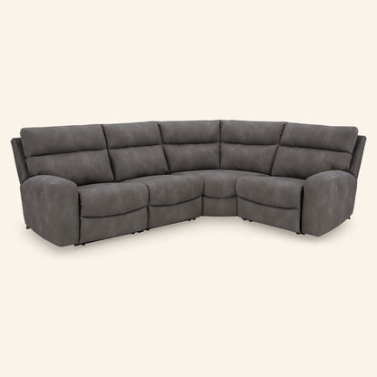 Next-Gen DuraPella 4-Piece Performance Fabric Power Reclining Sectional