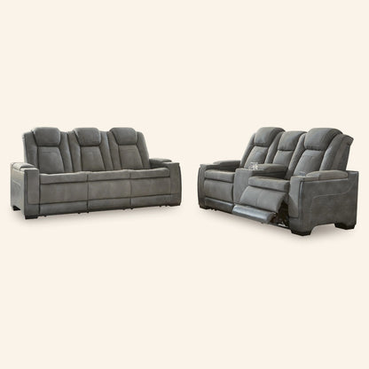 Next-Gen DuraPella Performance Fabric Power Reclining Sofa and Loveseat