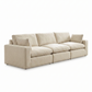 Siena Cloud 3-Piece Linen Modular Sofa