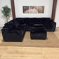 Haven Fluffy L-Shaped Sectional w/ Ottoman