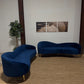 Meridian Navy Velvet Sofa