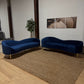 Meridian Navy Velvet Sofa