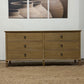 Wooden 6 Drawer Dresser