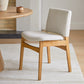 Article Nosh Dining Chair - Oak And Ratine Ivory (Set of 4)
