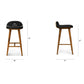 MCM  Leather Counter Stool by Article
