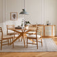 Article Wosla Dining Chair - Oak And Bristol Ivory (Set of 6)