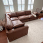 Leather Cloud 4-Piece Sectional