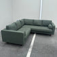 ARTICLE Sven 91" Tufted Corner Sectional - Green Wool Bouclé