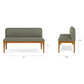 ARTICLE Welsh Green 53" Armless Banquette