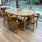 ARTICLE Heidi 48" - 67.75" Extendable Round Dining Table + Chairs