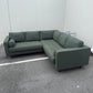 ARTICLE Sven 91" Tufted Corner Sectional - Green Wool Bouclé
