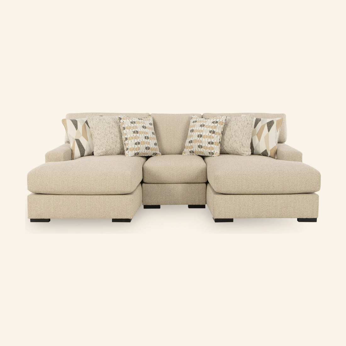 Laurelgrove Compact Double Chaise Sectional