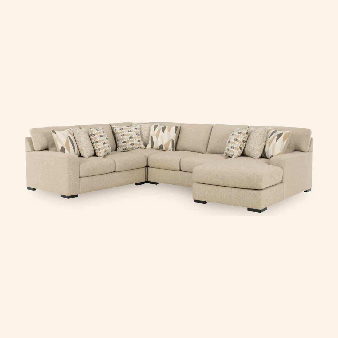 Laurelgrove 4-Piece Sectional with Chaise
